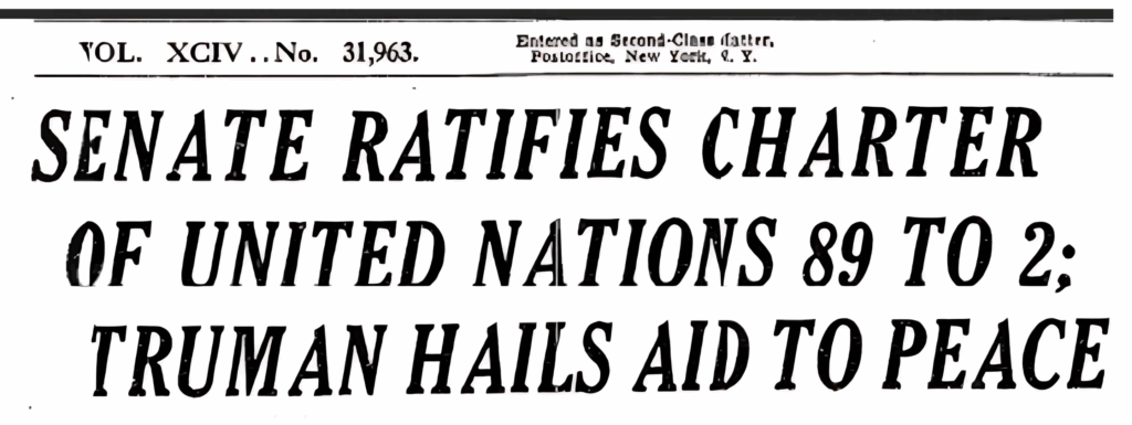 NYT Ratification Headline